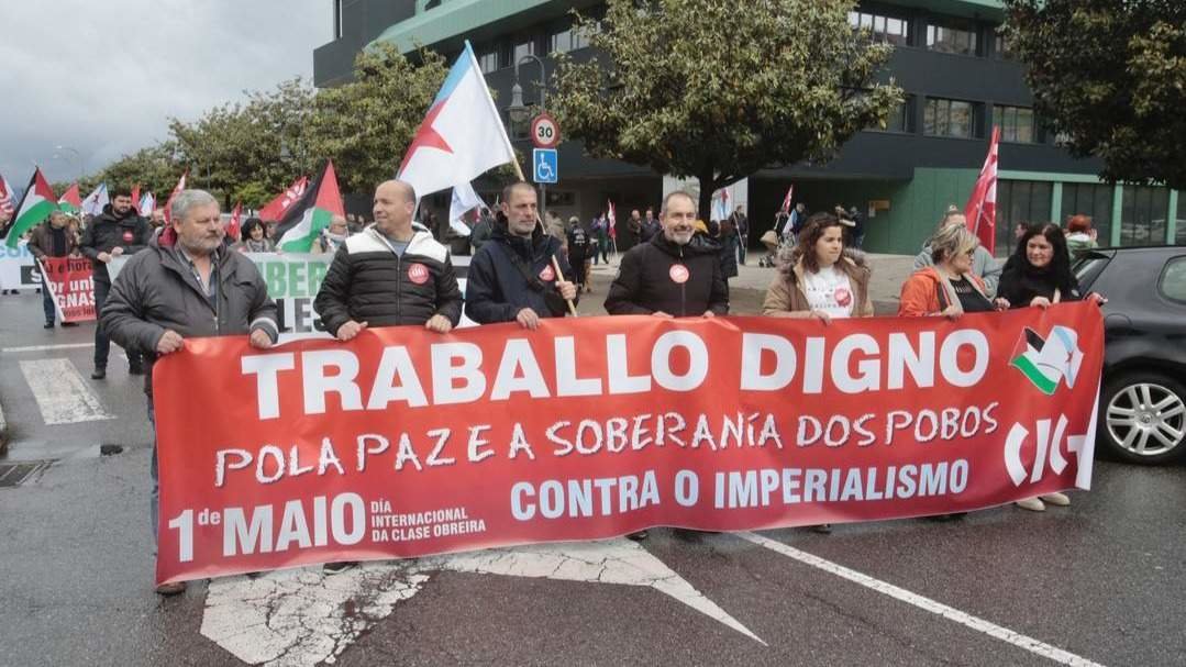 Manifestación en Vilagarcía. JOSÉ LUIZ OUBIÑA