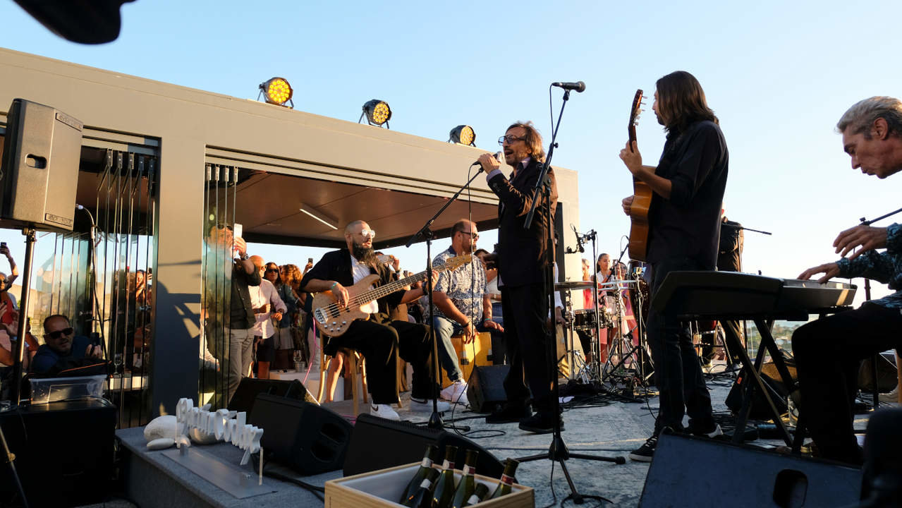 Antonio Carmona en el concierto de Moisés Fernández en 'Os Xóves de Códax' de Bodegas Martín Códax. DS