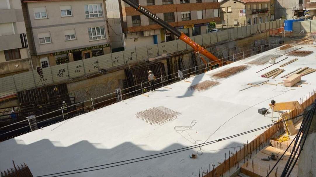 Avance de las tareas de hormigonado en el túnel. DS