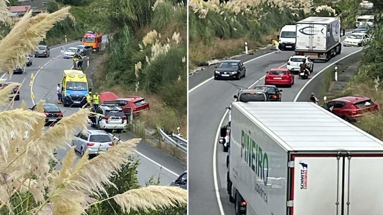 El punto del accidente registrado en Vilagarcía de Arousa. AEP