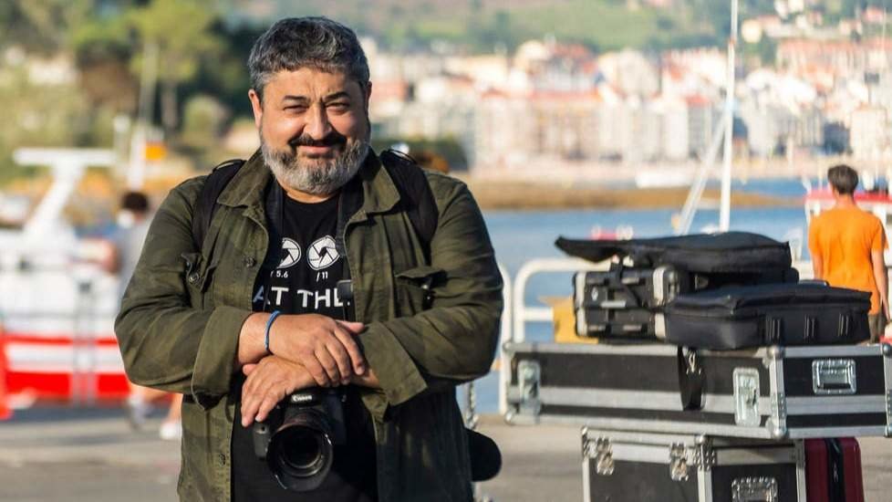 Luis Dobarro, el presidente de la Asociación fotográfica Ollares de Portonovo. LUIS CHOUZA