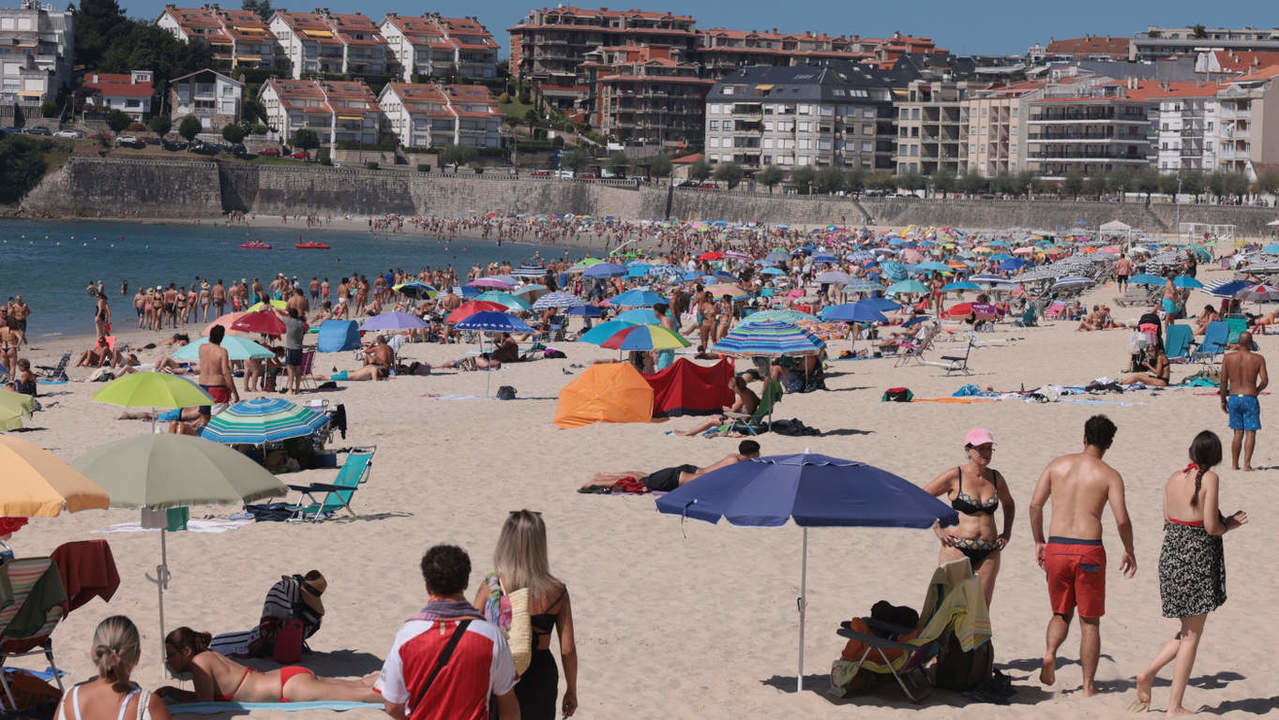  Vista de la playa de Silgar en Sanxenxo. RAFA FARIÑA 