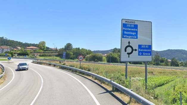  Cruce en Meaño de la Autovía do Salnés. GSV 